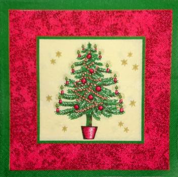 044 Christmas Tree - 3-ply (red)